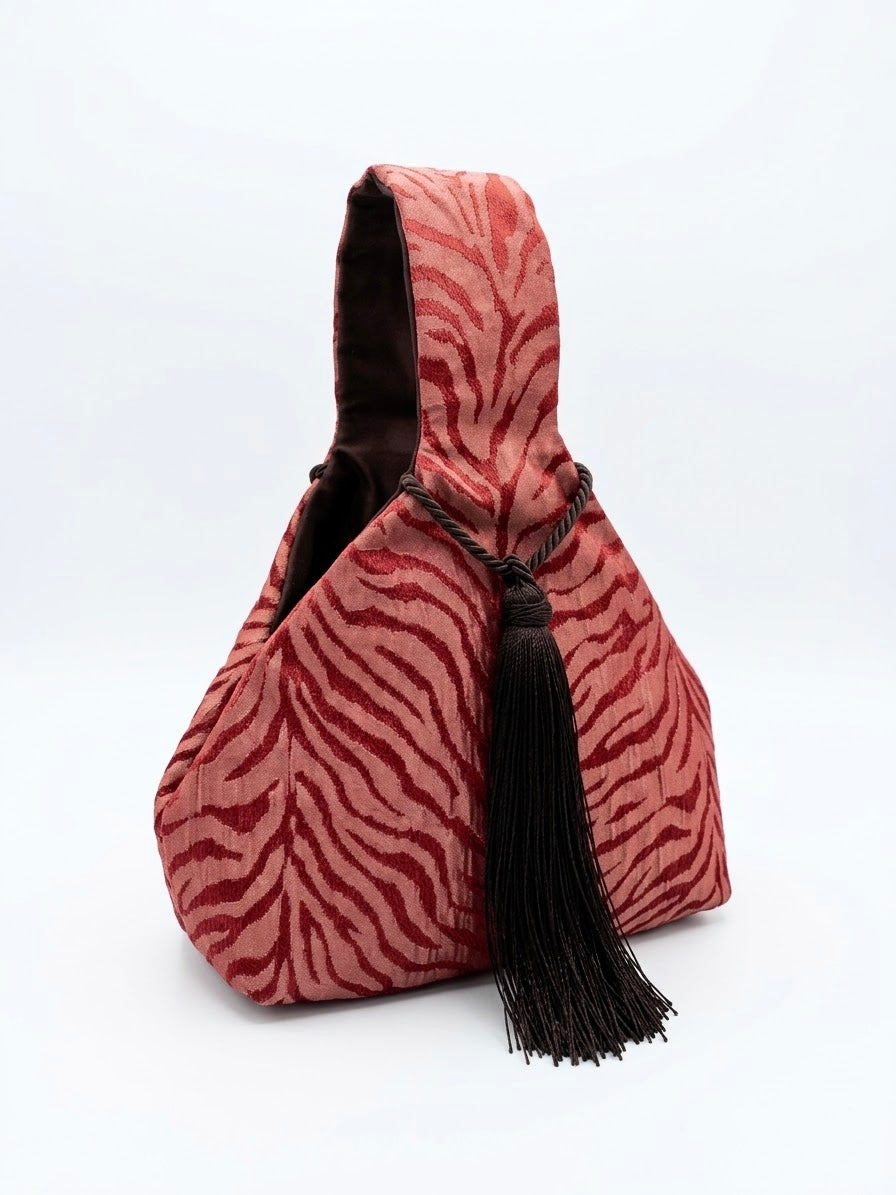 Zebra Tassel in Red