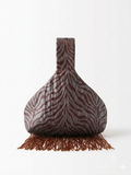 Zebra Silk Beaded in Truffle