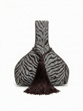 Zebra Silk Tassel in Truffle